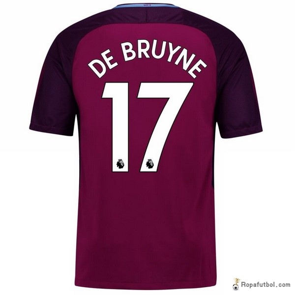 Camiseta Manchester City Replica Segunda Ropa De Bruyne 2017/18